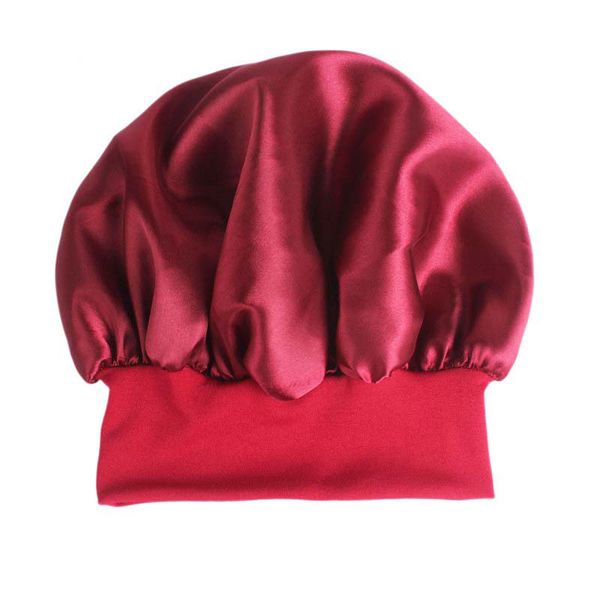 women wide band satin beanie bonnet night sleeping caps hat lady soft solid color hair care headwrap, Blue;gray
women wide band satin beanie bonnet night sleeping caps hat lady soft solid color hair care headwrap, Blue;gray