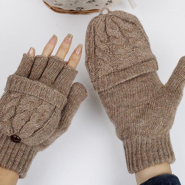 women girls winter braided knitted half finger flip gloves student solid color fingerless convertible mittens wrist warmer with1, Blue;gray
women girls winter braided knitted half finger flip gloves student solid color fingerless convertible mittens wrist warmer with1, Blue;gray