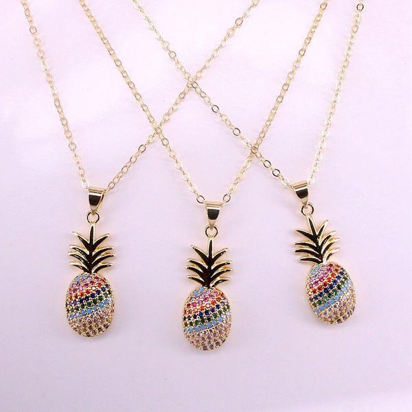 6pcs, pineapple pendant charm micro paved cz stone jewelry golden rainbow crystal necklace, Silver
6pcs, pineapple pendant charm micro paved cz stone jewelry golden rainbow crystal necklace, Silver