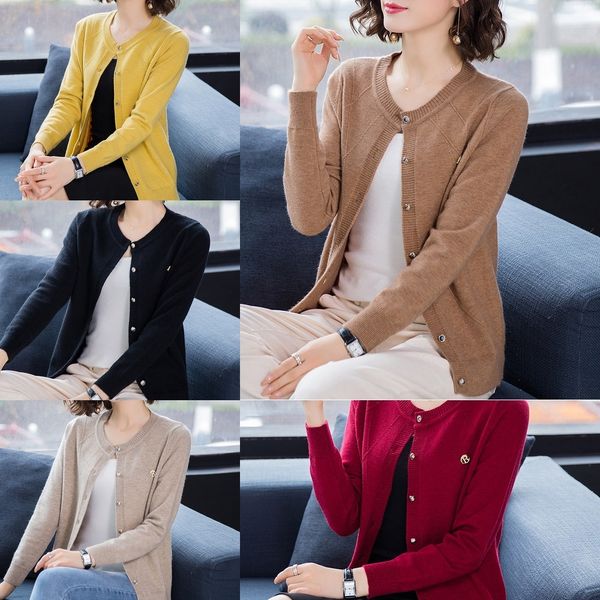 42an8 low style knitted cardigan for sweate coat sweater shawl with shawl short and loose neck 2020 spring and autumn new korean long sleeve, White;black
42an8 low style knitted cardigan for sweate coat sweater shawl with shawl short and loose neck 2020 spring and autumn new korean long sleeve, White;black