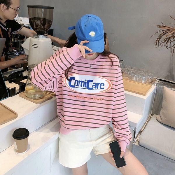 9sjnz 2020 autumn korean sweater new student style letter stripe loose thin pullover women's pullover sweatersweatercasual zh18m, Black
9sjnz 2020 autumn korean sweater new student style letter stripe loose thin pullover women's pullover sweatersweatercasual zh18m, Black