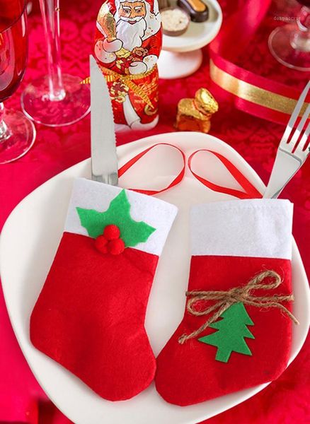 christmas decorations cutlery bag fork spoon holders socks pattern festive party supplies1
christmas decorations cutlery bag fork spoon holders socks pattern festive party supplies1