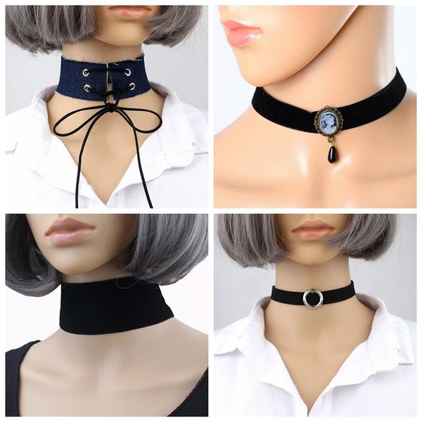 chokers velvet fabric jeans strip band goth choker necklace lolita harajuku punk party show women jewelry cosplay collar gothic batcave, Golden;silver
chokers velvet fabric jeans strip band goth choker necklace lolita harajuku punk party show women jewelry cosplay collar gothic batcave, Golden;silver