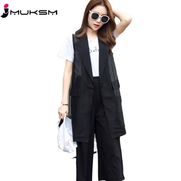 women's vests 2021 summer pure color mesh lapel outerwear perspective gilet femme medium long one buckle vest coats j245, Black;white
women's vests 2021 summer pure color mesh lapel outerwear perspective gilet femme medium long one buckle vest coats j245, Black;white