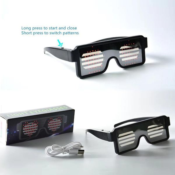 usb lighting eyeglasses charging 4 colors led 10 patterns for halloween bar ktv luminous glasses 2021new
usb lighting eyeglasses charging 4 colors led 10 patterns for halloween bar ktv luminous glasses 2021new