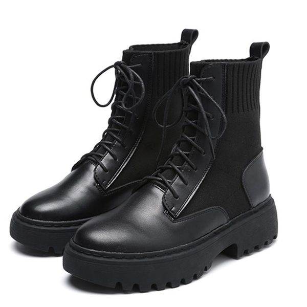 ladies ankle boots thick bottom thick bottom round toe women fashion motorcycle boots winter warm pu leather, Black
ladies ankle boots thick bottom thick bottom round toe women fashion motorcycle boots winter warm pu leather, Black