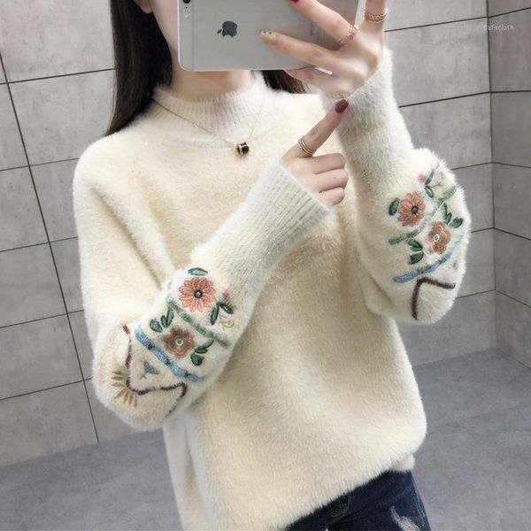 mink velvet sweater autumn winter women sweaters puff sleeve mink fleece thick jumpers turtleneck pullovers loose bottom sweater1, White;black
mink velvet sweater autumn winter women sweaters puff sleeve mink fleece thick jumpers turtleneck pullovers loose bottom sweater1, White;black