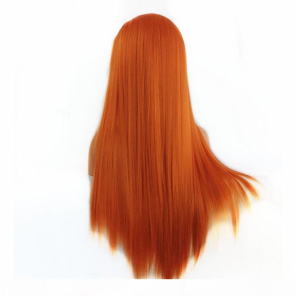 new arrival orange color long straight synthetic lace front wigs natural glueless lace wigs for women heat resistant fiber hair, Black
new arrival orange color long straight synthetic lace front wigs natural glueless lace wigs for women heat resistant fiber hair, Black