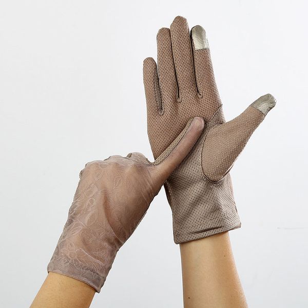summer lace gloves women sunscreen stretch thin touch screen anti uv slip resistant driving glove breathable size 23cm, Blue;gray
summer lace gloves women sunscreen stretch thin touch screen anti uv slip resistant driving glove breathable size 23cm, Blue;gray