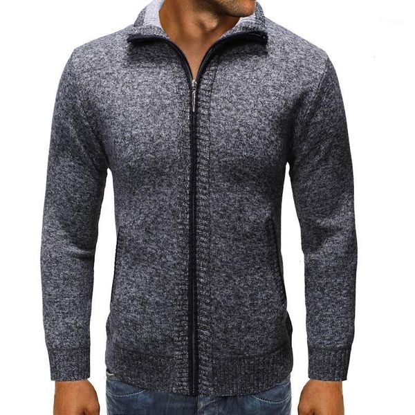 men's knitting zipper cardigan sweater autumn solid color long sleeve lapel autumn coat elastic breathable clothes with pockets1, White;black
men's knitting zipper cardigan sweater autumn solid color long sleeve lapel autumn coat elastic breathable clothes with pockets1, White;black