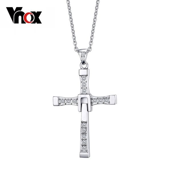 vnox fast and furious cross necklace pendant men jewelry titanium steel not alloy metal 200929, Silver
vnox fast and furious cross necklace pendant men jewelry titanium steel not alloy metal 200929, Silver