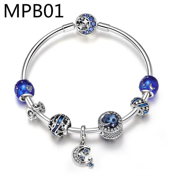 charm bracelets mpb1 fashion star with moon alloy bracelet blue crystal glass beads & bangles for women jewelry gift, Golden;silver
charm bracelets mpb1 fashion star with moon alloy bracelet blue crystal glass beads & bangles for women jewelry gift, Golden;silver