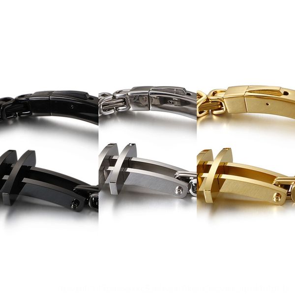titanium steel creative jewelry new jewelry men's bracelet simple classic cross 316 stainless steel bracelet wl83t, Golden;silver
titanium steel creative jewelry new jewelry men's bracelet simple classic cross 316 stainless steel bracelet wl83t, Golden;silver