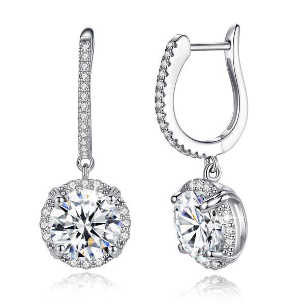 4 carats 8mm moissanite diamond clip earrings for women 100% 925 sterling silver white gold plated wedding jewelry certified new, Black
4 carats 8mm moissanite diamond clip earrings for women 100% 925 sterling silver white gold plated wedding jewelry certified new, Black