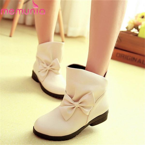 memunia 2020 big size 48 women ankle boots pu round toe autumn winter boots bowknot fashion casual square heels shoes woman, Black
memunia 2020 big size 48 women ankle boots pu round toe autumn winter boots bowknot fashion casual square heels shoes woman, Black