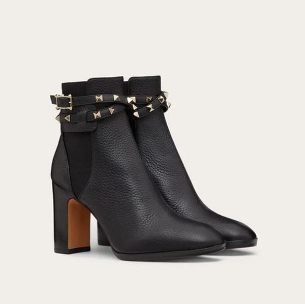 perfect women winter rock stud ankle boots grainy calfskin leather women's fashion rivets boots high heels brand party wedding eu35-43, Black
perfect women winter rock stud ankle boots grainy calfskin leather women's fashion rivets boots high heels brand party wedding eu35-43, Black