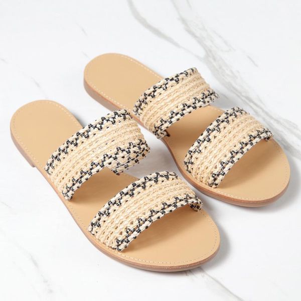 slippers 2021 summer ins casual women open toe flat flip flops comfort outdoor low heels beach slides mules shoes big size 41 42, Black
slippers 2021 summer ins casual women open toe flat flip flops comfort outdoor low heels beach slides mules shoes big size 41 42, Black