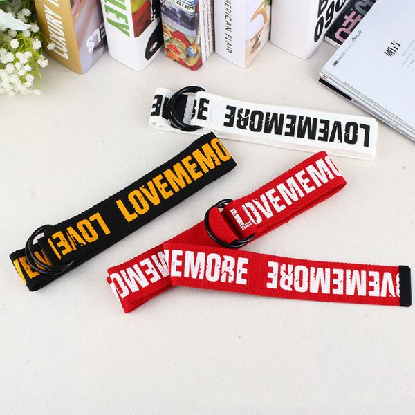 women harajuku belt red letter printed fashion double d ring canvas strap female long belts for jeans, Black;brown
women harajuku belt red letter printed fashion double d ring canvas strap female long belts for jeans, Black;brown