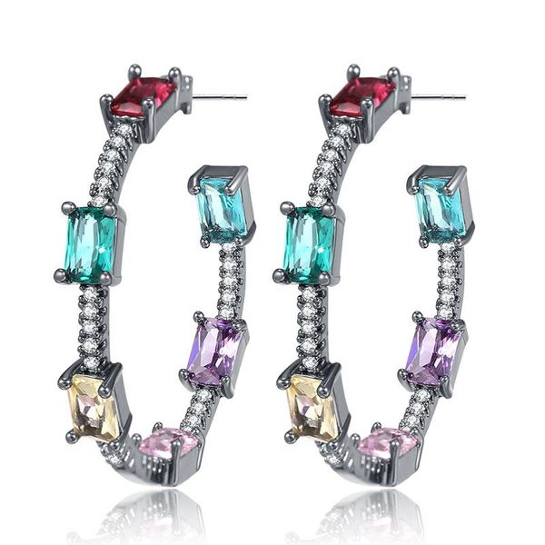 hoop & huggie eyer luxury gun black cubic zircon statement big earrings for women wedding dubai bridal round circle, Golden;silver
hoop & huggie eyer luxury gun black cubic zircon statement big earrings for women wedding dubai bridal round circle, Golden;silver