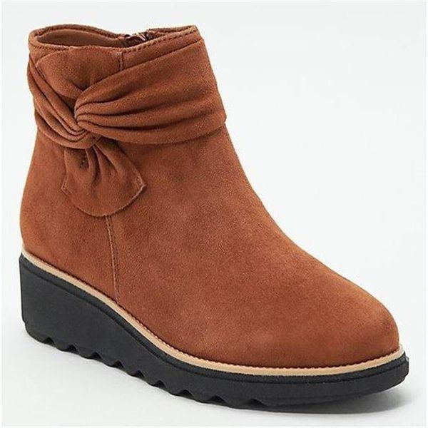 european and beautiful women's boots 2020new women's side zipper fashion all-match bowknot wedges casual plus size boots, Black
european and beautiful women's boots 2020new women's side zipper fashion all-match bowknot wedges casual plus size boots, Black