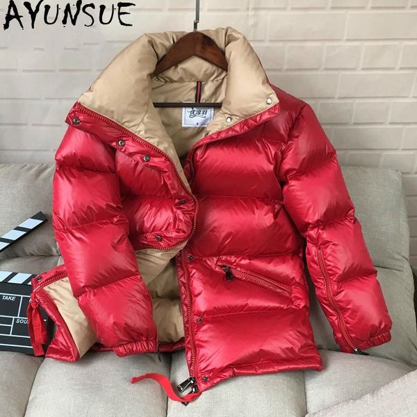 women's down & parkas ayunsue winter jacket short coat female 90% white duck coats warm thick parka 2021 mujeres abrigos 1381, Black
women's down & parkas ayunsue winter jacket short coat female 90% white duck coats warm thick parka 2021 mujeres abrigos 1381, Black