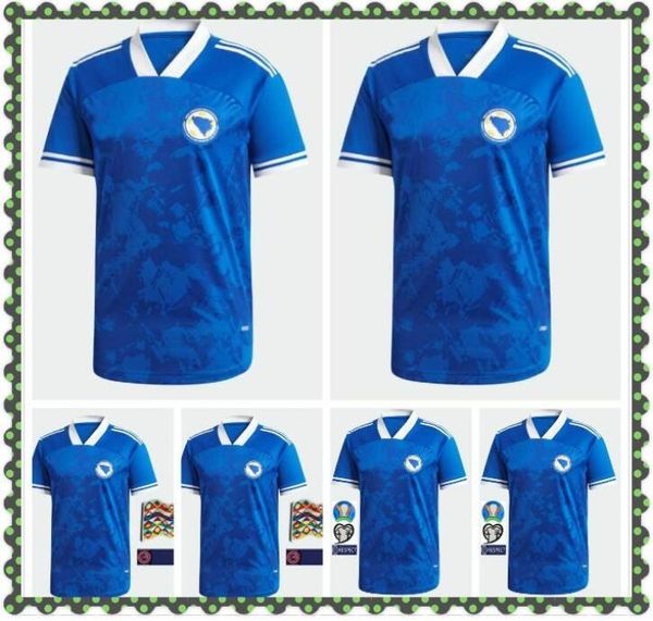 bosnia-herzegovina soccer jerseys 2020 2021 nations league new home blue football shirts edin dzeko pjanic visca hodzic gojak krunic uniform, Black;yellow 
bosnia-herzegovina soccer jerseys 2020 2021 nations league new home blue football shirts edin dzeko pjanic visca hodzic gojak krunic uniform, Black;yellow