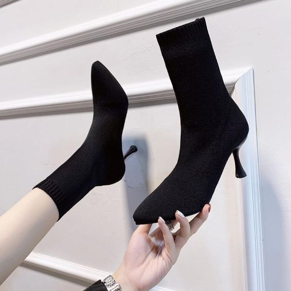 spring and autumn boots socks children's high-heeled shoes, single boot, middle tube, pointed thin heel short boots, winter and, Black
spring and autumn boots socks children's high-heeled shoes, single boot, middle tube, pointed thin heel short boots, winter and, Black