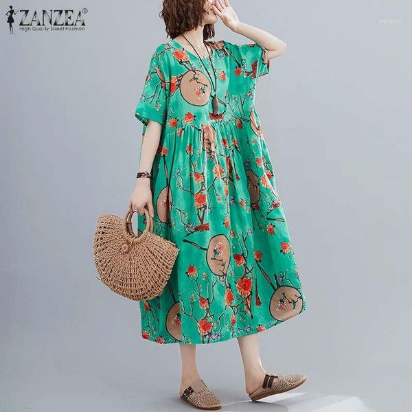 zanzea vintage summer dress bohemian floral printed sundress women short sleeve beach vestido kaftan casual party dresses baggy1, Black;gray
zanzea vintage summer dress bohemian floral printed sundress women short sleeve beach vestido kaftan casual party dresses baggy1, Black;gray