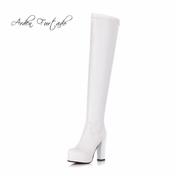 boots 2021 autumn winter platform hoof high heels fashion white for woman over the knee stretch thigh long shoes, Black
boots 2021 autumn winter platform hoof high heels fashion white for woman over the knee stretch thigh long shoes, Black