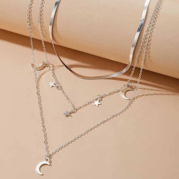 tocona bohemian multilayer moon pendant necklace for women 2021 star silver color alloy metal party jewelry wholesale 14493
tocona bohemian multilayer moon pendant necklace for women 2021 star silver color alloy metal party jewelry wholesale 14493