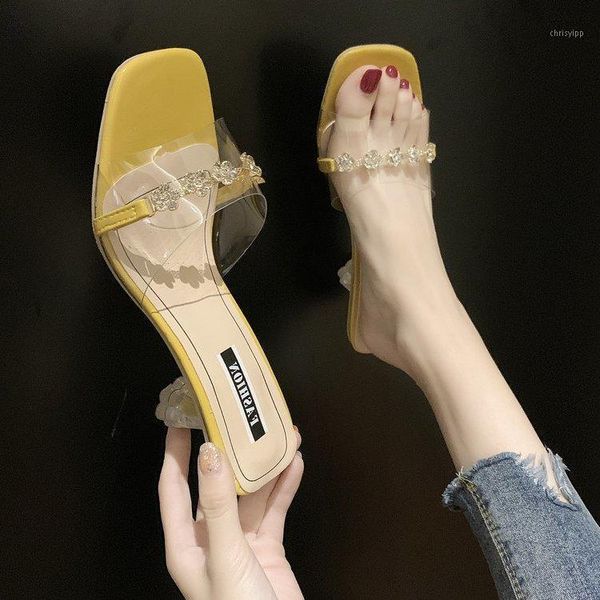 casual slippers summer women's shoes thin heels pantofle jelly slides heeled mules luxury 2020 transparent glitter high rubber1, Black
casual slippers summer women's shoes thin heels pantofle jelly slides heeled mules luxury 2020 transparent glitter high rubber1, Black