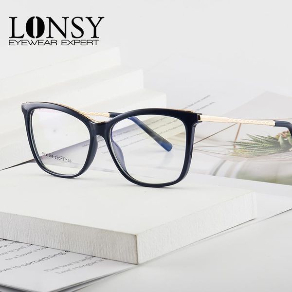 lonsy square glasses frame women nearsighted prescription eyeglasses frame clear anti blue light lens myopia optical eyewear, White;black
lonsy square glasses frame women nearsighted prescription eyeglasses frame clear anti blue light lens myopia optical eyewear, White;black