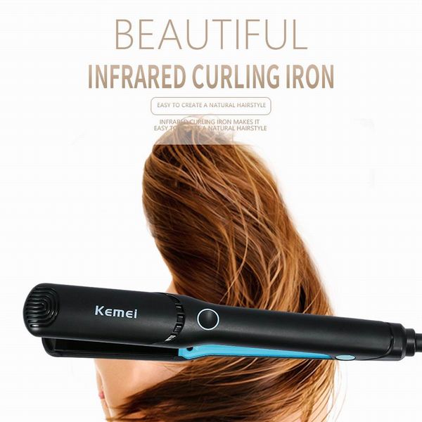 r professional hair straightener curler hair kemeikm-2168 infrared ceramics hair straighting curling iron corrugation led display
r professional hair straightener curler hair kemeikm-2168 infrared ceramics hair straighting curling iron corrugation led display