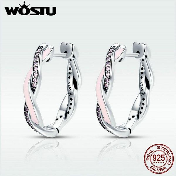 wostu аутентичные 100% 925 sterling silver pink clear cz twist of fate хооп серьги для женщин моды серьги ювелирные изделия bke297, Golden;silver
wostu аутентичные 100% 925 sterling silver pink clear cz twist of fate хооп серьги для женщин моды серьги ювелирные изделия bke297, Golden;silver
