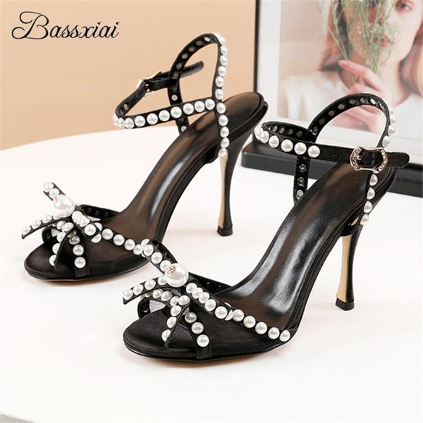 fairy style beading pearl bowtie sandals women 10cm thin high heels ankle strap luxury satin open toe summer sandalias, Black
fairy style beading pearl bowtie sandals women 10cm thin high heels ankle strap luxury satin open toe summer sandalias, Black