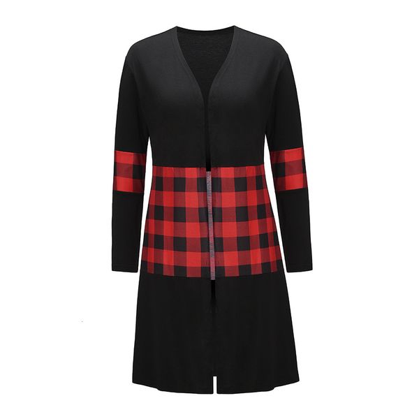 2021 new cross knitted cardigan oversized plaid shirts cleavage v long female cardigans nightgown lady in office knitting wear winter o5k7, White;black
2021 new cross knitted cardigan oversized plaid shirts cleavage v long female cardigans nightgown lady in office knitting wear winter o5k7, White;black