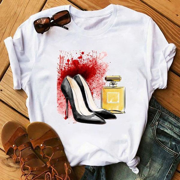 watercolor high heels shoes print harajuku femme summer women t shirt 90s hip hop punk shirt girl cotton, White
watercolor high heels shoes print harajuku femme summer women t shirt 90s hip hop punk shirt girl cotton, White