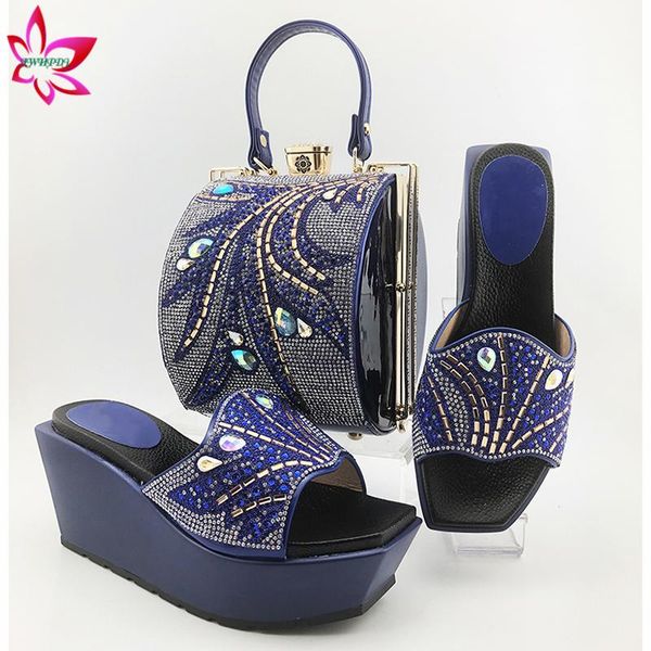 dress shoes super high heels italian ladies matching shoe and bag material with pu inigerian bags set for party women, Black