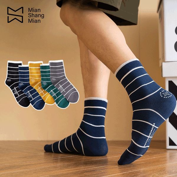 mianshang мужской средней трубки медиум cotton sockssocks осень зима улица тенденция полоса горячего тиснения британский стиль мужские спорт, Black
mianshang мужской средней трубки медиум cotton sockssocks осень зима улица тенденция полоса горячего тиснения британский стиль мужские спорт, Black