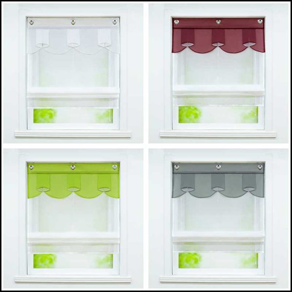 curtain & drapes 5 colors roman sheer window tulle for kitchen living room voile screening panel with u-shape hooks
curtain & drapes 5 colors roman sheer window tulle for kitchen living room voile screening panel with u-shape hooks