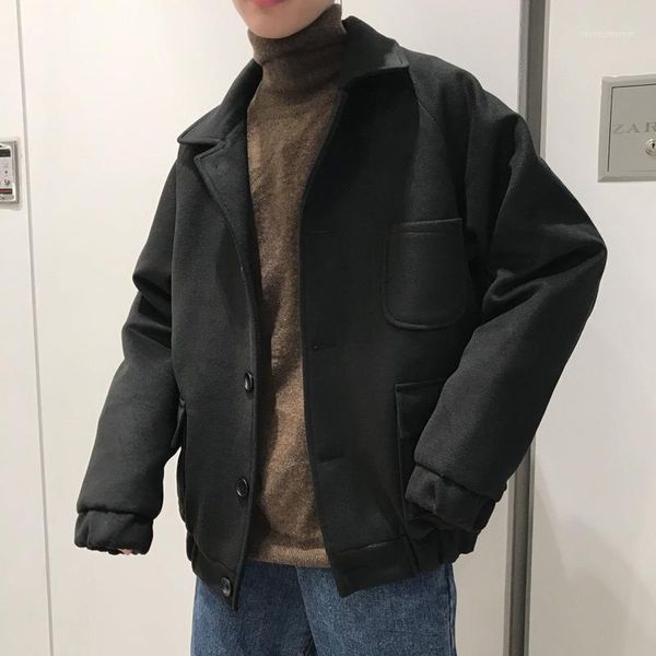 men's wool & blends winter shorts woolen coat men's warm fashion solid color casual jacket men streetwear wild korean mens m-5xl1, Black
men's wool & blends winter shorts woolen coat men's warm fashion solid color casual jacket men streetwear wild korean mens m-5xl1, Black