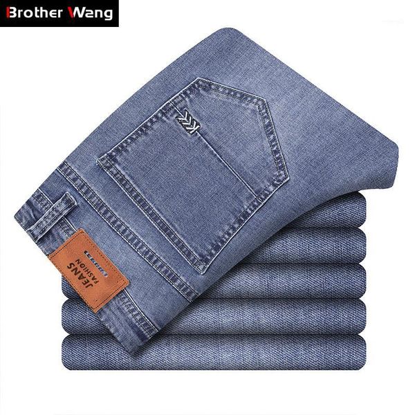 2020 summer new men's gray-blue thin jeans fashion casual stretch slim denim trousers male comfortable pants1
2020 summer new men's gray-blue thin jeans fashion casual stretch slim denim trousers male comfortable pants1