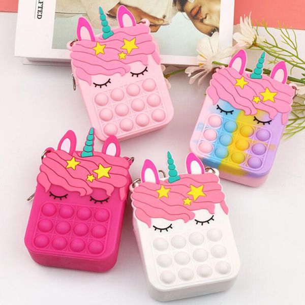 party favor rainbow fidget unicorn bag 13.6*8.6*4cm kids push bubble stress relief toys unicorn coin purse zza
party favor rainbow fidget unicorn bag 13.6*8.6*4cm kids push bubble stress relief toys unicorn coin purse zza