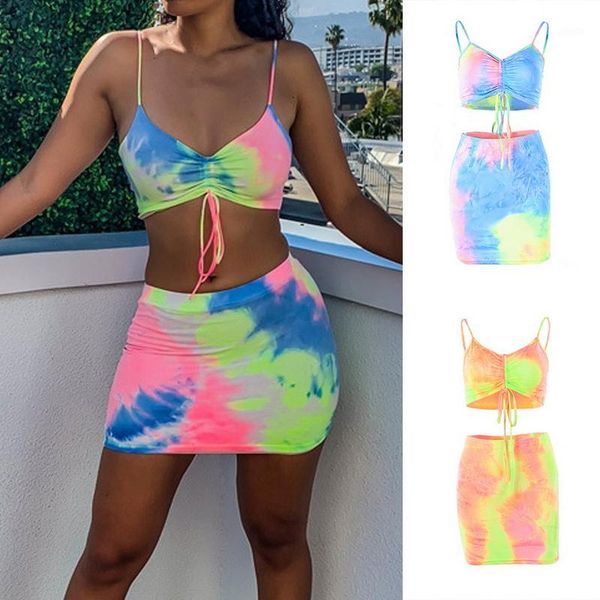 running sets 2 piece yoga set tie-dye women strappy tube skirt suit high waisted summer clothing wild camisole 2021 mujer1, Black;blue
running sets 2 piece yoga set tie-dye women strappy tube skirt suit high waisted summer clothing wild camisole 2021 mujer1, Black;blue