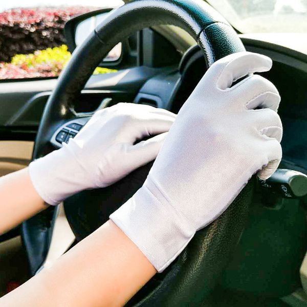 women' mid-long summer cotton thin autumn slip-proof short style sunscreen sleeve driving guantes gloves women, Blue;gray
women' mid-long summer cotton thin autumn slip-proof short style sunscreen sleeve driving guantes gloves women, Blue;gray
