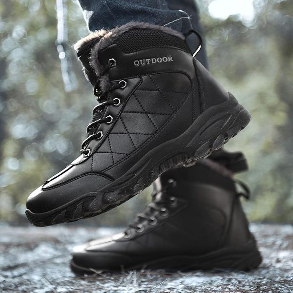 winter snow boots protective wear-resistant sole man boots warm plush snow comfortable winter walking big size 48, Black
winter snow boots protective wear-resistant sole man boots warm plush snow comfortable winter walking big size 48, Black
