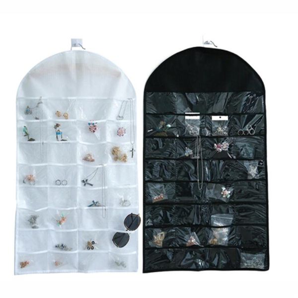 32 pockets dual sided jewellery storage display pouch jewelry hanging organizer earring necklace jewelry display holder, Pink;blue
32 pockets dual sided jewellery storage display pouch jewelry hanging organizer earring necklace jewelry display holder, Pink;blue