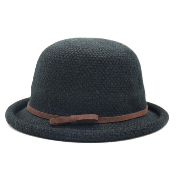 Fashion Autumn Winter Women Fedoras Hats Elegant Bowler hat Female bonnet, Blue;gray
Fashion Autumn Winter Women Fedoras Hats Elegant Bowler hat Female bonnet, Blue;gray