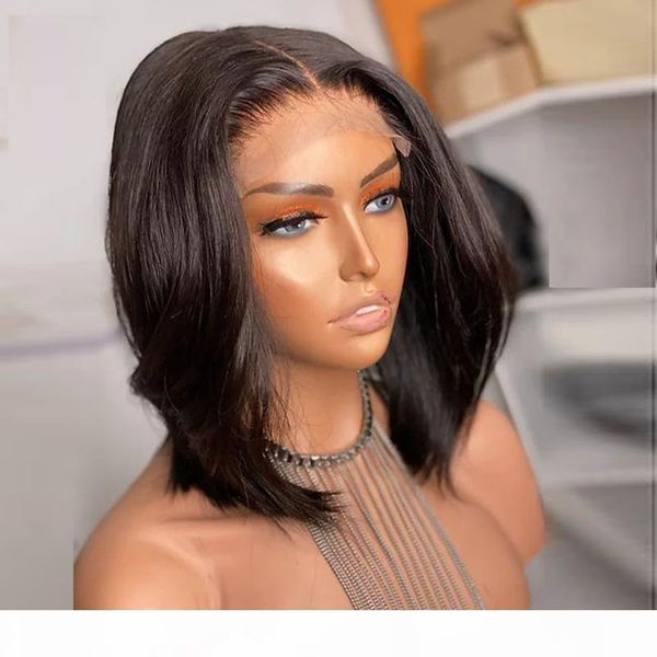 #2 color bob silky straight 13x6 lace part wig human hair wig middle part for black women with baby hair, Black;brown
#2 color bob silky straight 13x6 lace part wig human hair wig middle part for black women with baby hair, Black;brown