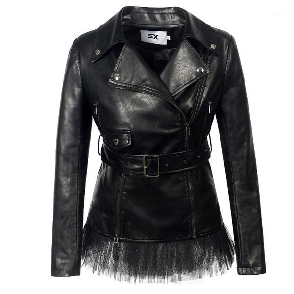 women's leather & faux lace pu jacket women fashion rose winter autumnmotorcycle black coat outerwear gothic1
women's leather & faux lace pu jacket women fashion rose winter autumnmotorcycle black coat outerwear gothic1